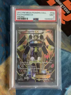 Zygarde EX 54a/124 Fates Collide Pokemon Mega Powers Promo 2017 XY PSA 9 - Image 1