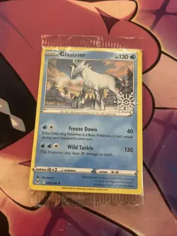 GLASTRIER 051/196 LOST ORIGIN POKEMON (CALENDAR STAMPED SEALED, NM) - Image 1