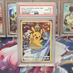 PSA 10 GEM MINT Pikachu SWSH020 Sword & Shield Promo Cards Pokemon TCG Graded - Image 1