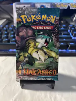 Pokemon Unleashed HS Sealed Booster Pack Raikou Art - Image 1