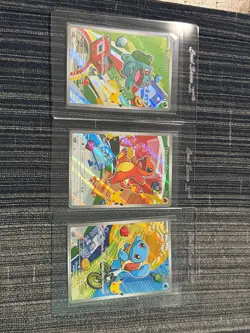 Pokemon First Partner Illustration Collection MEP #37, #38, #39 Stamped 30th - Image 1