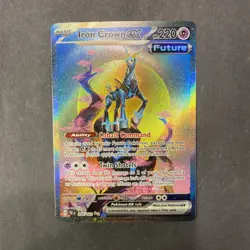 Pokemon TCG Iron Crown ex 206/162 Temporal Forces Special Illustration Rare NM - Image 1