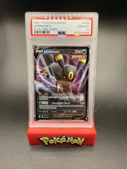 Umbreon V 094/203 Ultra Rare GEM MINT PSA 10. Pokemon SW&SH Evolving Skies - Image 1