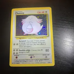 Pokemon TCG Chansey 3/102 Base Set Holo Rare 120 HP Ken Sugimori - Image 4