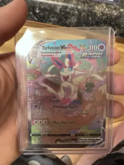 Pokemon Sylveon VMAX Rapid Strike Secret Rare 212/203 Evolving Skies 310 HP - Image 3