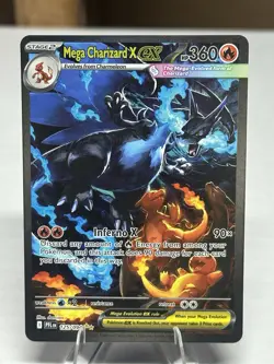 Pokemon Mega Charizard X EX 125/094 Phantasmal Flames - Image 1