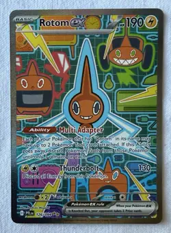 Pokemon Rotom ex 126/094 Special Illustration Rare SIR Phantasmal Flames - Image 1