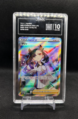 Pokemon Marnie Japanese Shiny Star V Super Rare 198/190 Gem Mint TAG 10 - Image 1