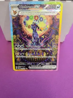 Umbreon ex 161/131 Pokemon Prismatic Evolutions SIR LP (two white corner dots) - Image 1