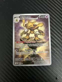 Pokemon TCG Mega Evolution Promo Full Art Alakazam 009 - Image 1
