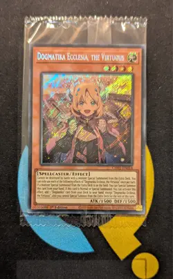 CH01-EN014 Dogmatika Ecclesia, the Virtuous Alt Art Secret Rare YuGiOh Sealed - Image 1