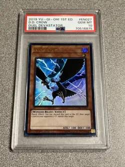 2019 Yu-Gi-Oh! 1st Ed D.D. Crow #EN027 PSA 10 - Image 1