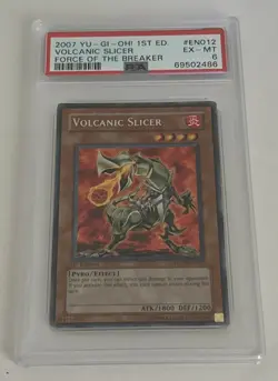 2007 Yu-Gi-Oh! TCG 1st Edition Volcanic Slicer Force Of The Breaker EX-MT #EN012 - Image 1