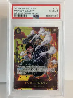 PSA10 OP10-118 Monkey.D.Luffy SEC Parallel ONE Piece Card Game Royal Bloodline - Image 1