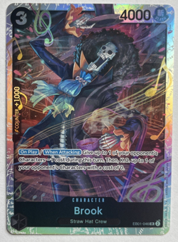 One Piece TCG - Brook EB01-046 (Reprint) Super Rare Foil English NEAR MINT 2025 - Image 1
