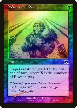 Wirewood Pride FOIL Onslaught NM Green Common MAGIC GATHERING CARD ABUGames - Image 1