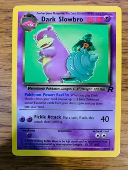 Dark Slowbro (29/82) Non Holo Team Rocket Set Rare Pokemon Card! FREE P&P! - Image 1