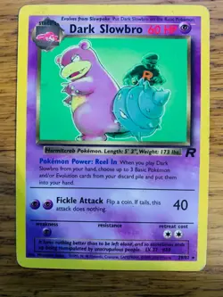 Dark Slowbro (29/82) Non Holo Team Rocket Set Rare Pokemon Card! FREE P&P! - Image 4