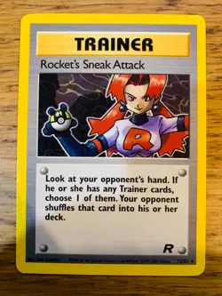 Rocket's Sneak Attack (72/82) Non Holo Team Rocket Set Rare Pokemon Card! - Image 2