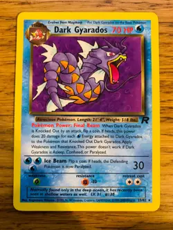 Dark Gyarados (25/82) Non Holo Team Rocket Set Rare Pokemon Card! FREE P&P! - Image 1