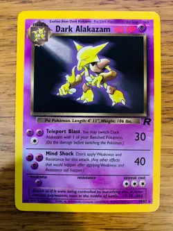 Dark Alakazam (18/82) Non Holo Team Rocket Set Rare Pokemon Card! FREE P&P! - Image 2
