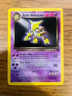 Dark Alakazam (18/82) Non Holo Team Rocket Set Rare Pokemon Card! FREE P&P! - Image 4