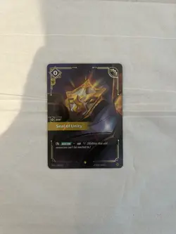 Riftbound Seal of Unity Gear Card (Overnumbered) - Spiritforged (SPF) Mint Cond - Image 1