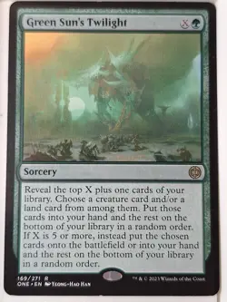 Green Sun's Twilight - Phyrexia: All Will Be One - Magic the Gathering MTG Nice! - Image 1