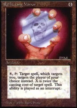 MTG Reflecting Mirror, The Dark, Damaged, English - Image 1