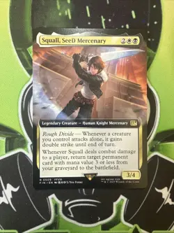 MTG Squall, SeeD Mercenary (Extended Art Rare) R 0509 - FIN - NM - Image 1