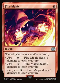 1 x Fire Magic - Foil - Final Fantasy - NM-Mint - MTG - Image 1