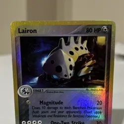 Pokemon Lairon EX Ruby & Sapphire Reverse Holo Uncommon 37/109 80 HP English - Image 2