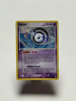 Unown (D) D/28 Unseen Forces Holo Rare Lightly Played Pokemon Vintage 2005 - Image 1