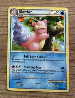 Slowbro 38/90 Uncommon Stage 1 Undaunted 2010 HP 90 Pokemon Card - Image 1