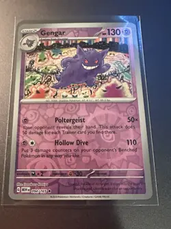 Pokemon - Gengar 094/165 - REVERSE HOLO- Scarlet & Violet 151 - MEW EN - NM - Image 1