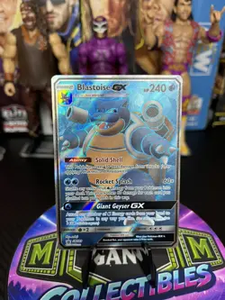 Pokemon Blastoise GX SM189 Black Star Promo Full Art Holo - Image 1