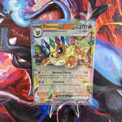 Pokemon TCG Flareon EX Prismatic Evolutions Double Rare Holo Card 014/131 NM - Image 1