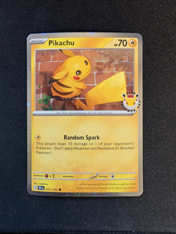 Pikachu 51/162 Stamped 2026 Pokemon Day 30th Anniversary Promo TCG - Image 1