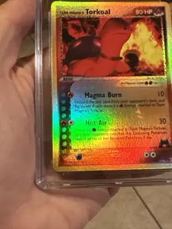 CGC 9 Pokemon Magma vs Aqua Reverse Holo Team Magma's Torkoal 12/95 GEM MINT PSA - Image 5