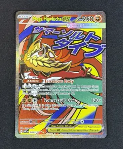 Pokemon Ascended Heroes Mega Hawlucha EX 268/217 Mega Attack Rare - Image 1