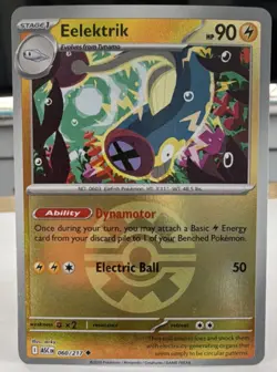 Pokemon Eelektrik ASC EN 060/217 HP 90 Electric Ball Dynamotor Reverse Holo 2026 - Image 1