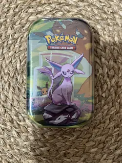 Pokemon TCG | Scarlet & Violet | Prismatic Evolutions Mini Tin – Espeon - Image 1