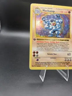 Machamp Shadowless 8/102 Base Set 1st Edition WOTC Pokemon Card - MP/HP - Image 5