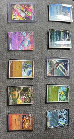 Pokemon TCG Rare/SR/AR/RR/EX HOLO Bundle NM Condition 10 Cards - Image 1
