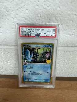 2021 POKEMON SWSH PROMO CELEBRATIONS COLLECTION #136 MIMIKYU-HOLO PSA 10 - Image 2
