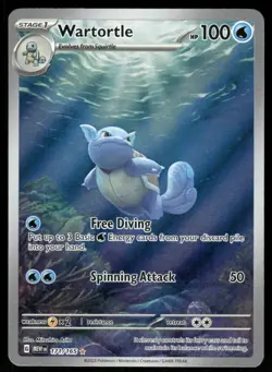 Pokemon Cards Wartortle 171/165 151 Illustration Rare NM - Image 1