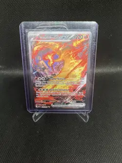 Team Rocket’s Moltres ex 229/182 Illustration Rare DRI Pokemon Card NM - Image 1