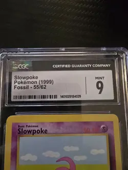 CGC 9 Slowpoke Fossil 55/62 Regular Unlimited Common Pokemon TCG - Image 2