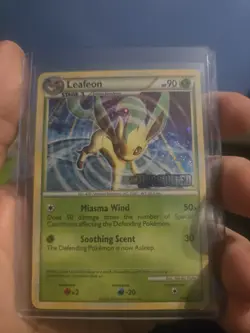 Pokemon Leafeon #17/90 Undaunted Prerelease Stamp Promo Holo Rare NM-M - Image 1