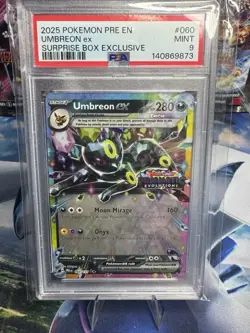 Pokemon Umbreon EX 060/131 Prismatic Evolutions Surprise Box Exclusive PSA 9 - Image 1